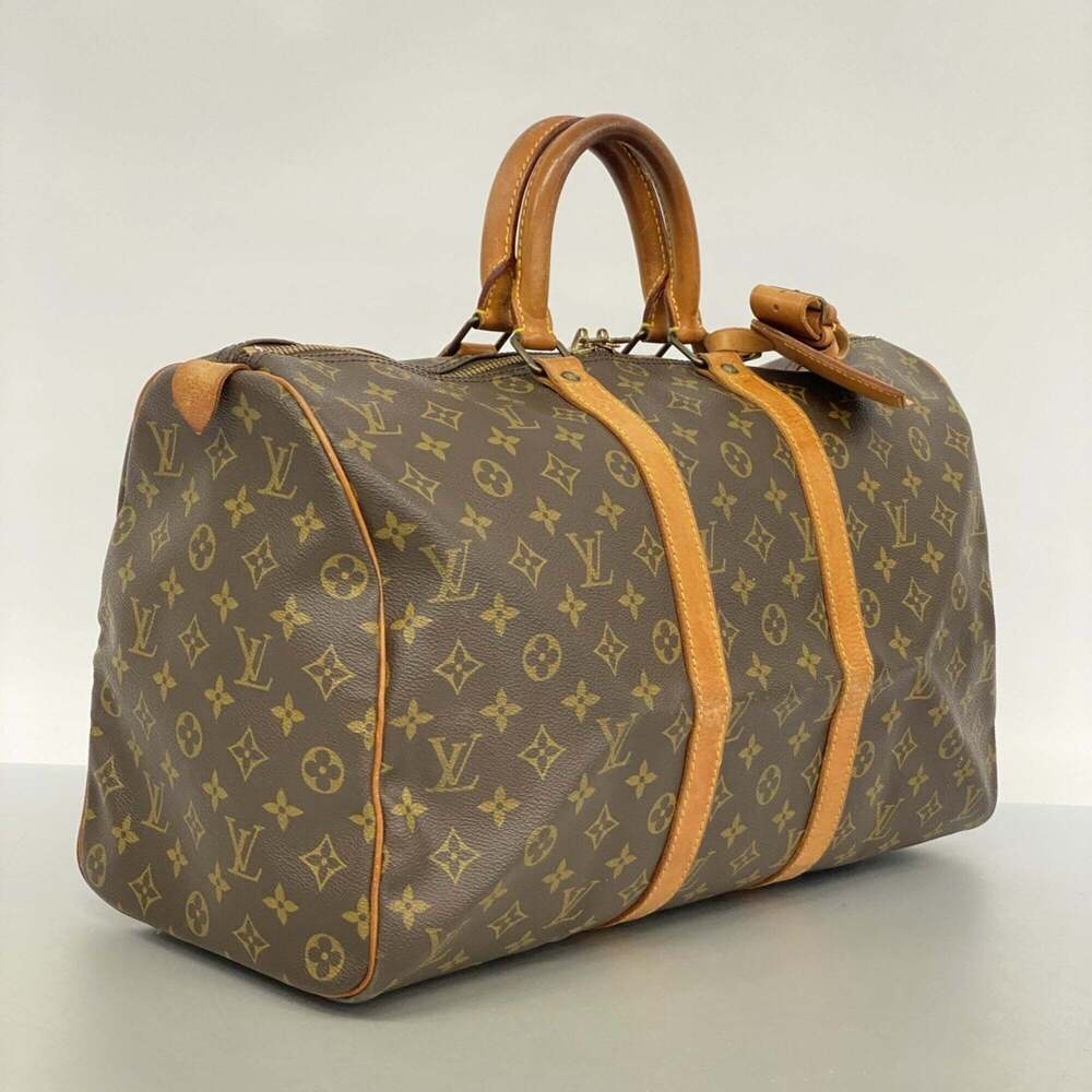 LOUIS VUITTON Brown Monogram Keepall 45 Boston Bag - Picture 2 of 10